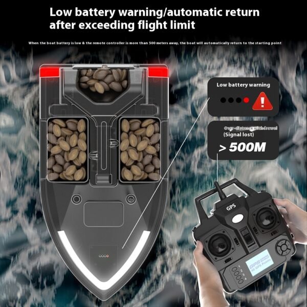 GPS Positioning Remote Control Fishing Boat - Image 6