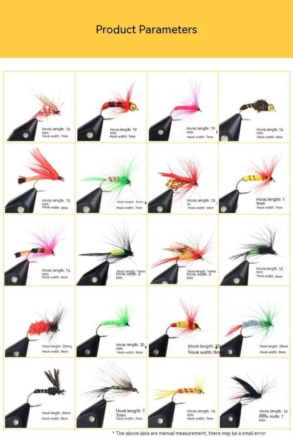 Fishing Gear 100 Fly Bait Set - Image 7