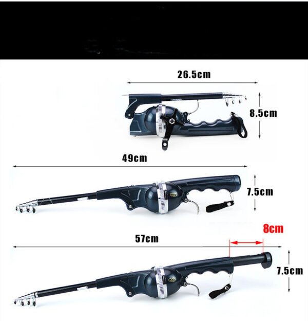 Foldable fishing rod portable pocket throwing rod - Image 4