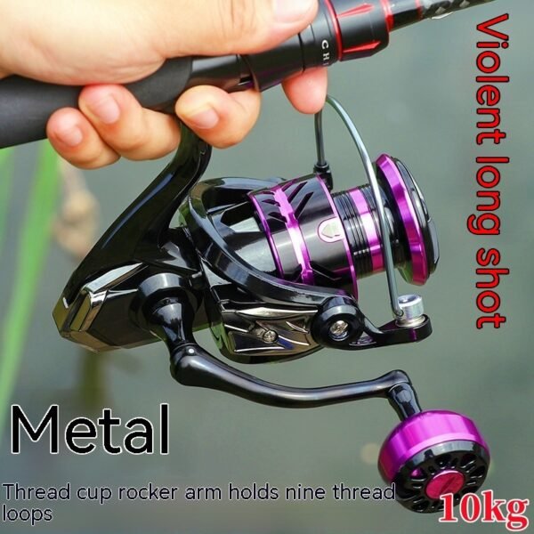 All-metal Fishing Reel Spinning Wheel - Image 7