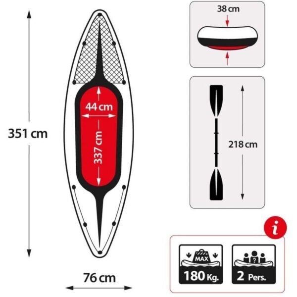 Creative Inflatable Two Person Kayak - Image 6