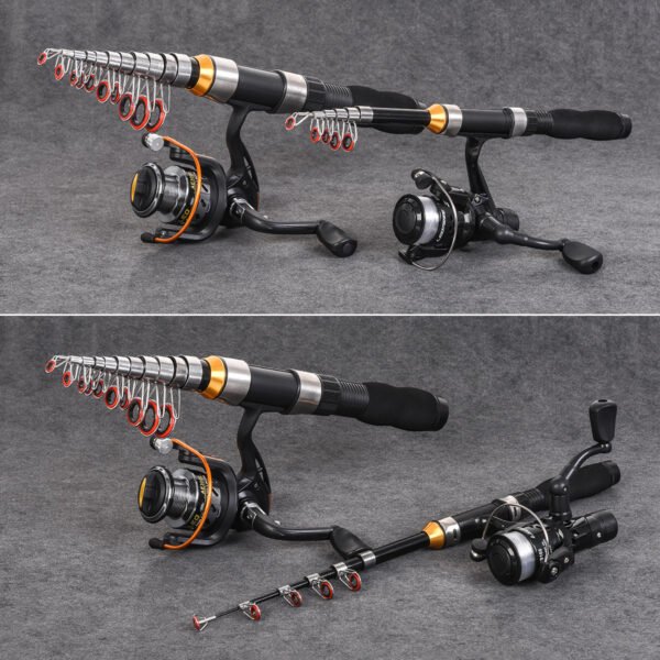 Black Ultra Short Mini Sea Fishing Rod