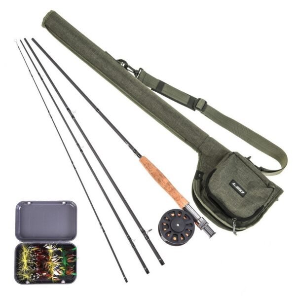 Canvas Portable Fly Fishing Rod Bag Reel Combo With Carry Case - Image 2