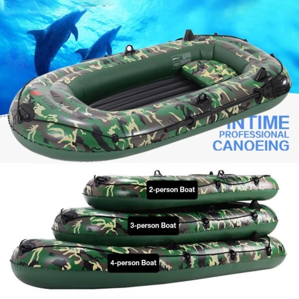 Inflatable Fishing Boat Thickened Kayak Carrying Inflatable Boat Can Be Folded To Carry - Image 4