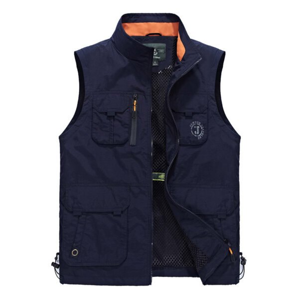 Multi-Pocket Fishing Vest And Mesh Waistcoat - Image 2