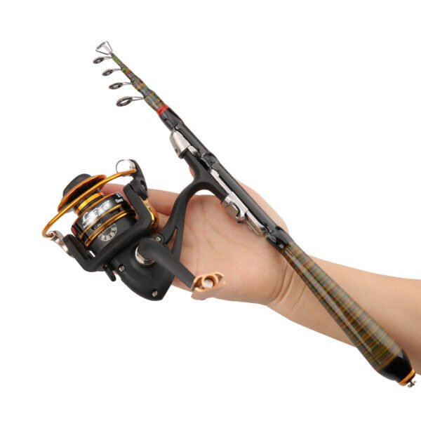 Telescopic Rock Fishing Rod Spinning Fly Carp Feeder Carbon Fiber Pesca Mini Travel Rod Reel Seat - Image 4