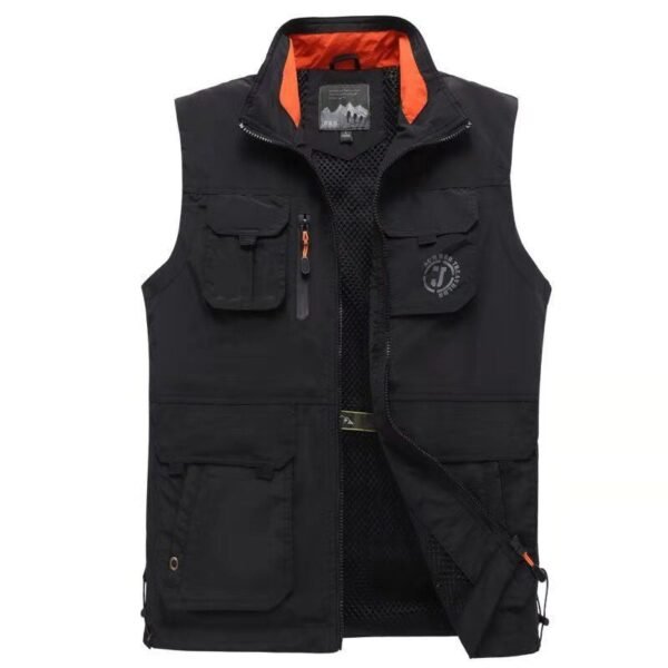 Multi-Pocket Fishing Vest And Mesh Waistcoat - Image 6