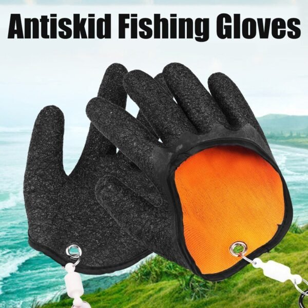 Fishing Gloves Anti-Slip Protect Hand From Puncture Scrapes Fisherman Professional Catch Fish Latex Hunting Gloves Left Right - Image 9