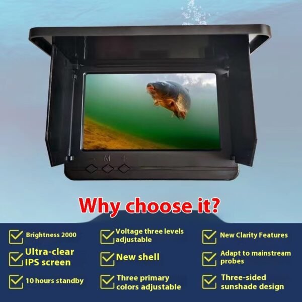 Fish Finder Visual HD Underwater Camera Fishing Display