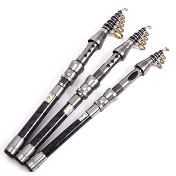 Carbon Ultra-short Mini Sea Fishing Rod Throwing Rod Retractable Handle - Image 3