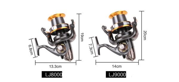 9000 type long-distance caster fishing reel spinning wheel - Image 9